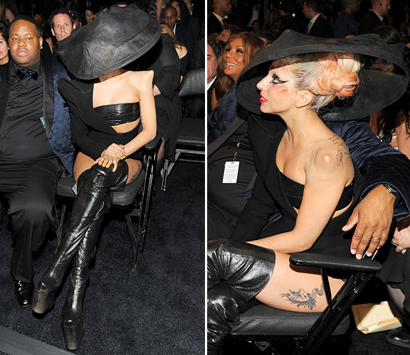 lady gaga 2011 photoshoot. Lady Gaga at the 2011 Grammy